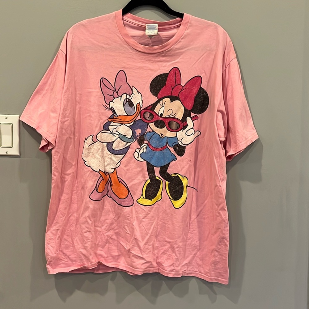 Vintage Pink Minnie & Daisy Graphic Tee